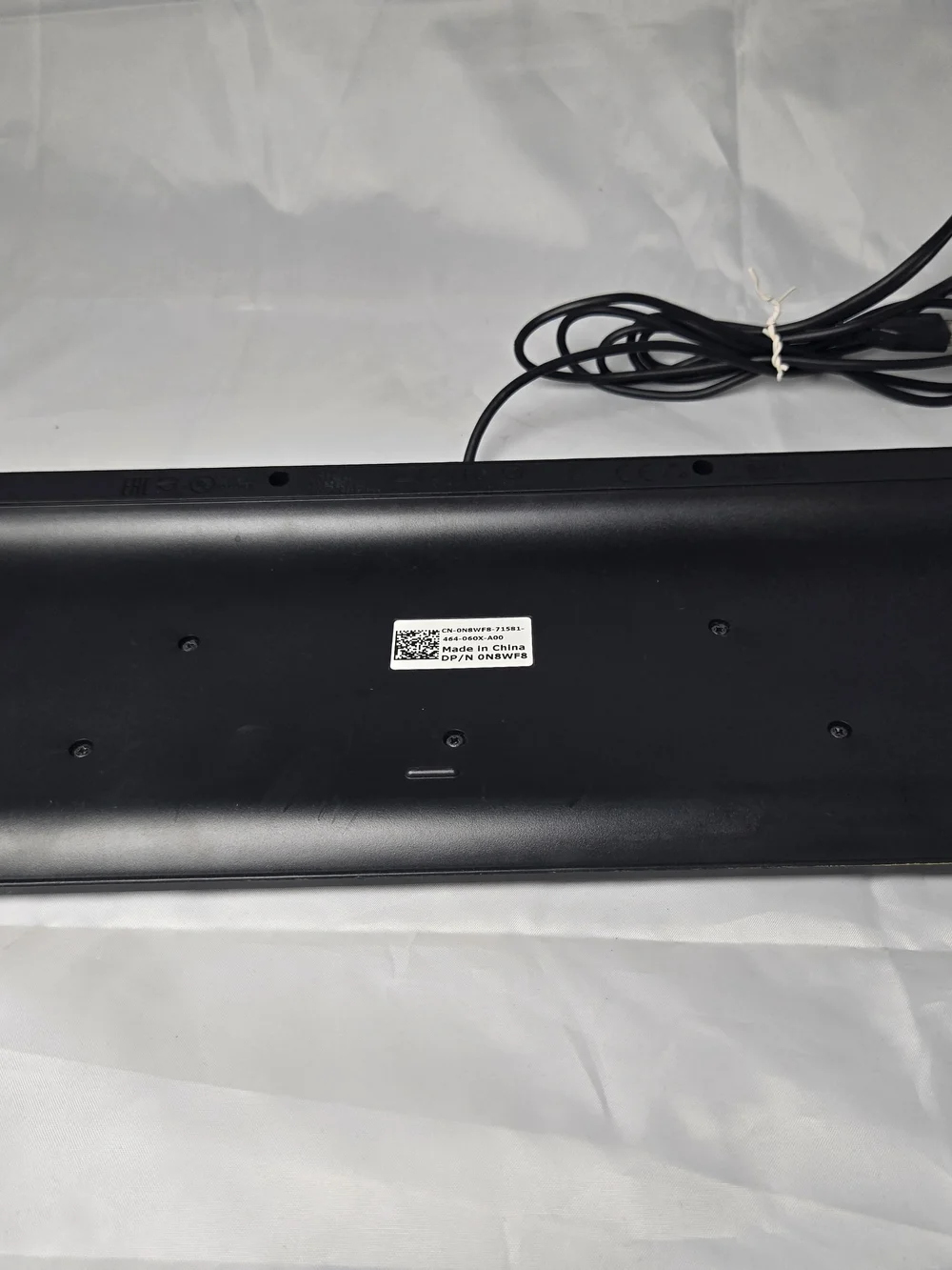 Dell Full-Size Black Wired USB Keyboard with Numeric Keypad